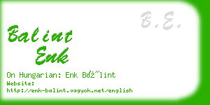balint enk business card